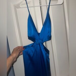 Zara cut out dress - Blue size medium
